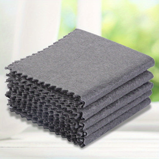 1pc Thickened Microfiber Window Glass Wipe Towel for Home Boat Car