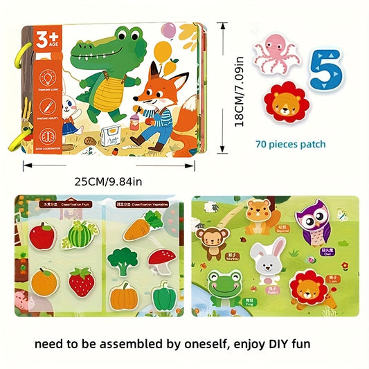 Interactive Cognitive Busy Book for Kids