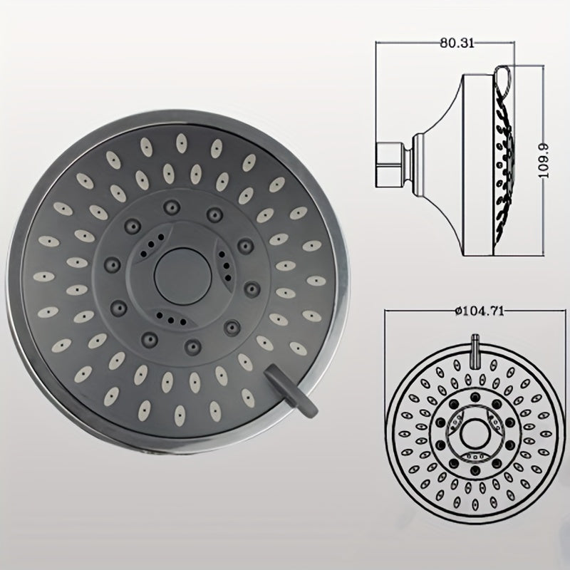High Pressure Fixed Showerhead 5 Setting