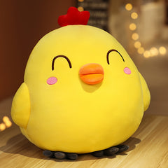 2pcs Yellow Chicken Plush Dolls Cartoon Animal Soft Fabric Perfect Gift