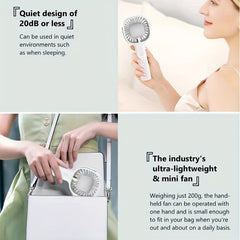 Portable Handheld Desktop Fan Manual Pocket Outdoors Office