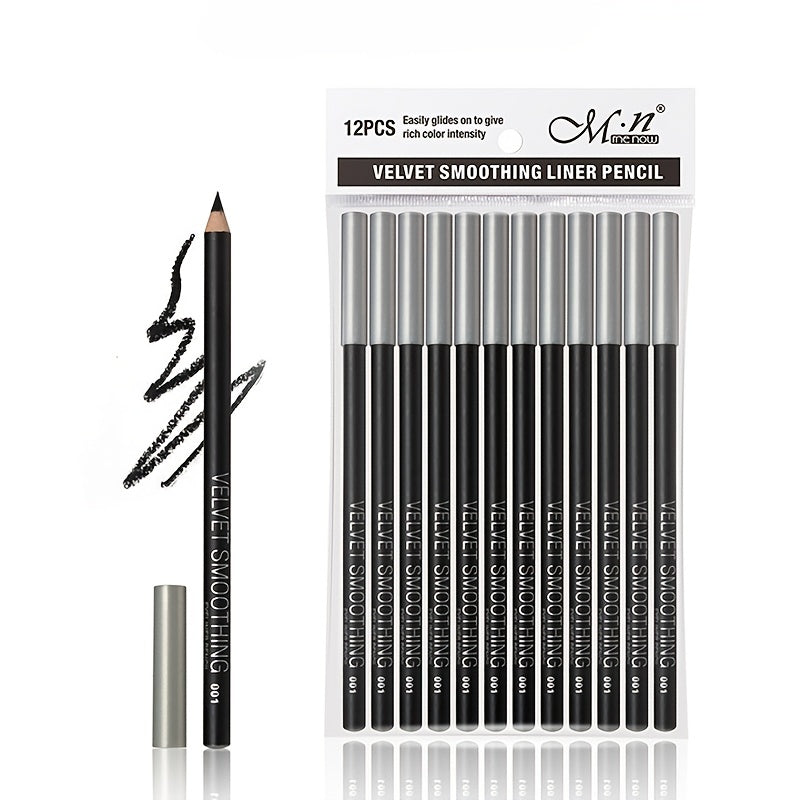 12 Pack Long Lasting Velvet Eyeliner Pen Set