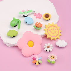 12pcs Cartoon Shoe Charm Clogs DIY Decoration Sandal Buckles