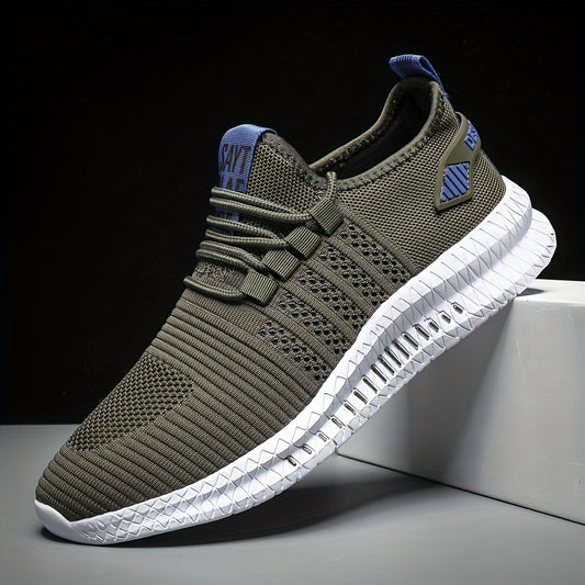 Men's Striped Lightweight Casual Shoes for Traveling Hiking