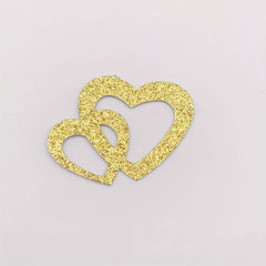 50pcs Heart Confetti Wedding Table Decoration Sparkling Glitter Paper Shreds