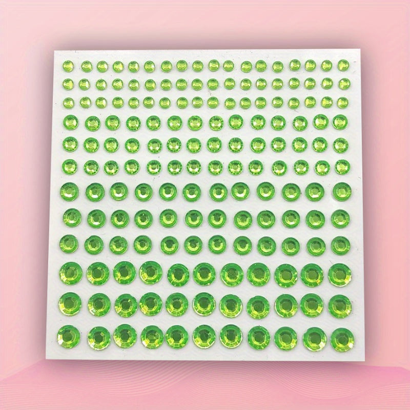 Self Adhesive Rhinestone Stickers DIY Gems Makeup Carnival