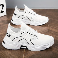 Women's Letter Graphic Mesh Running Shoes Anti Slip Athletic Sneakers