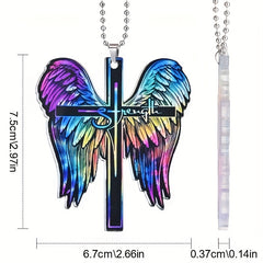 Colorful Cross Butterfly Car Hanging Ornament