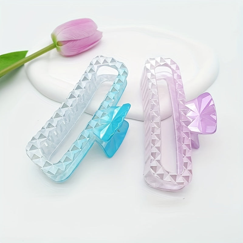 3pcs Gradient Hollow Hair Clip for Girls Kids