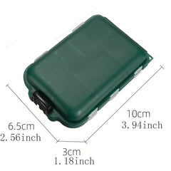 Fishing Tackle Box 10 Compartment Lure Hook Storage Double Sided Organizer