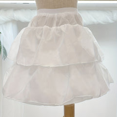 Polyester Solid Skirt For Girls