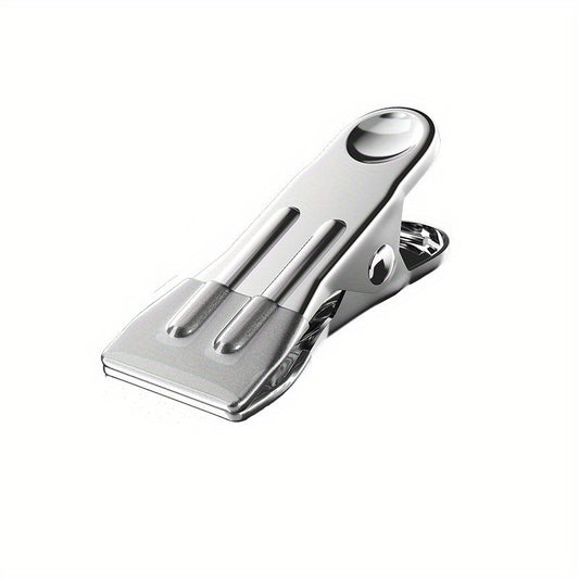 5pcs Flat Clip Windproof Drying Clip Metal Iron Clip Traceless Drying Clothes
