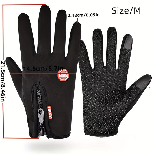 Waterproof Warm Full Finger Gloves Touch Screen Anti-slip Gloves