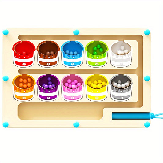 Wooden Bead Maze Toy for Kids, Educational Puzzle Game
