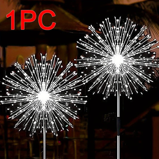 Solar Fireworks Lights 8 Modes Outdoor Waterproof 200 LEDs