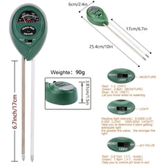 Discover Your Soil with 3-in-1 Tester Kit