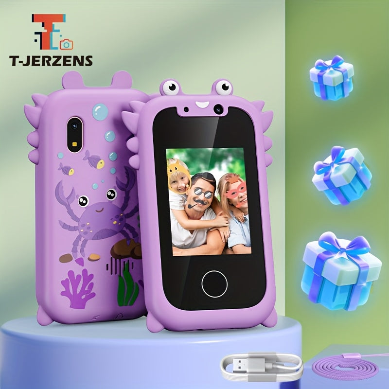 Jerzens Purple Frog Phone Case Double Camera Touchscreen