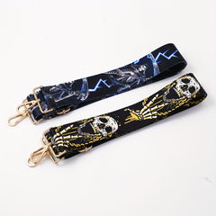 Ghost Skull Horror Purse Strap Wide Adjustable Bag Shoulder Replacement