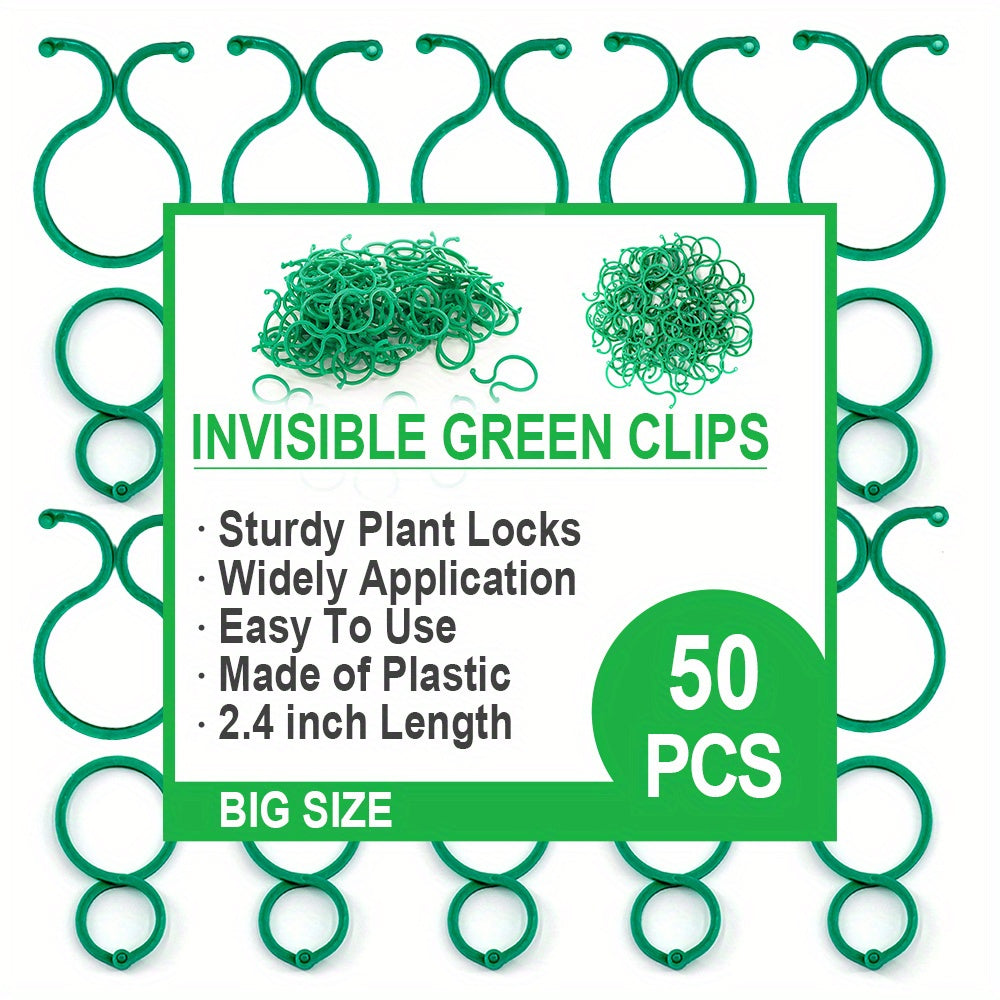 200 Tomato Clips for Plant Support in Garden Climbing Plants