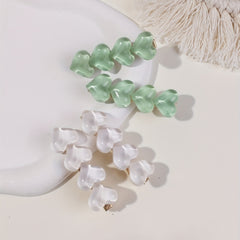 4pcs Heart Shape Hair Clip Barrette For Women