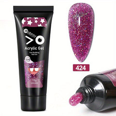 Quick Nail Extension Gel 15g Crystal Sequin - Home Salon Nail Art DIY