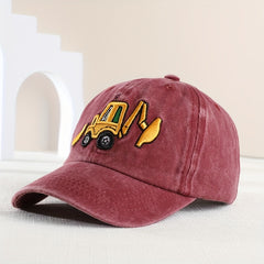 Kids Sunshade Excavator Baseball Cap for Outdoor Activities