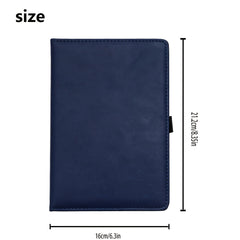 A5 Leather Cover Notepad Elastic Pen Ring Business Journal