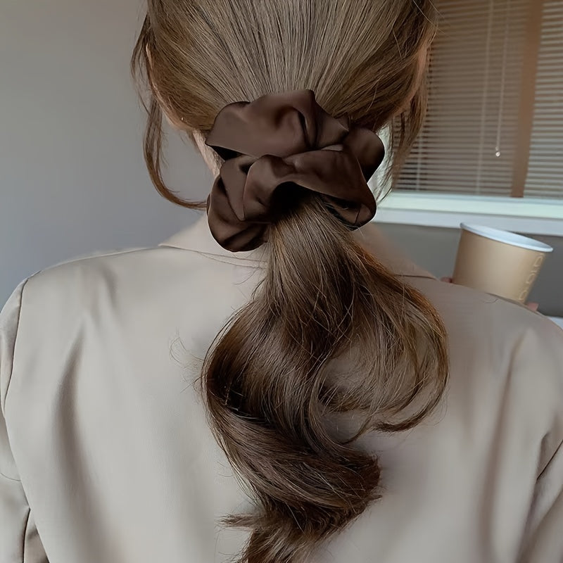 Oversize Satin Hair Scrunchies Silk No Damage Soft Scrunchy Hair Ties
