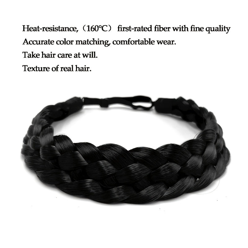 Braided Hair Band 5 Strands Wig Headband Synthetic Wig Hair Accessories
