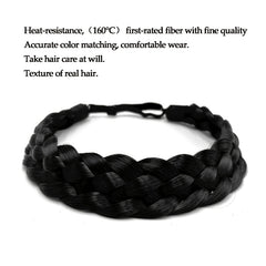 Braided Hair Band 5 Strands Wig Headband Synthetic Wig Hair Accessories