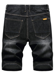 Men's Ripped Denim Shorts Casual Street Style Distressed Shorts