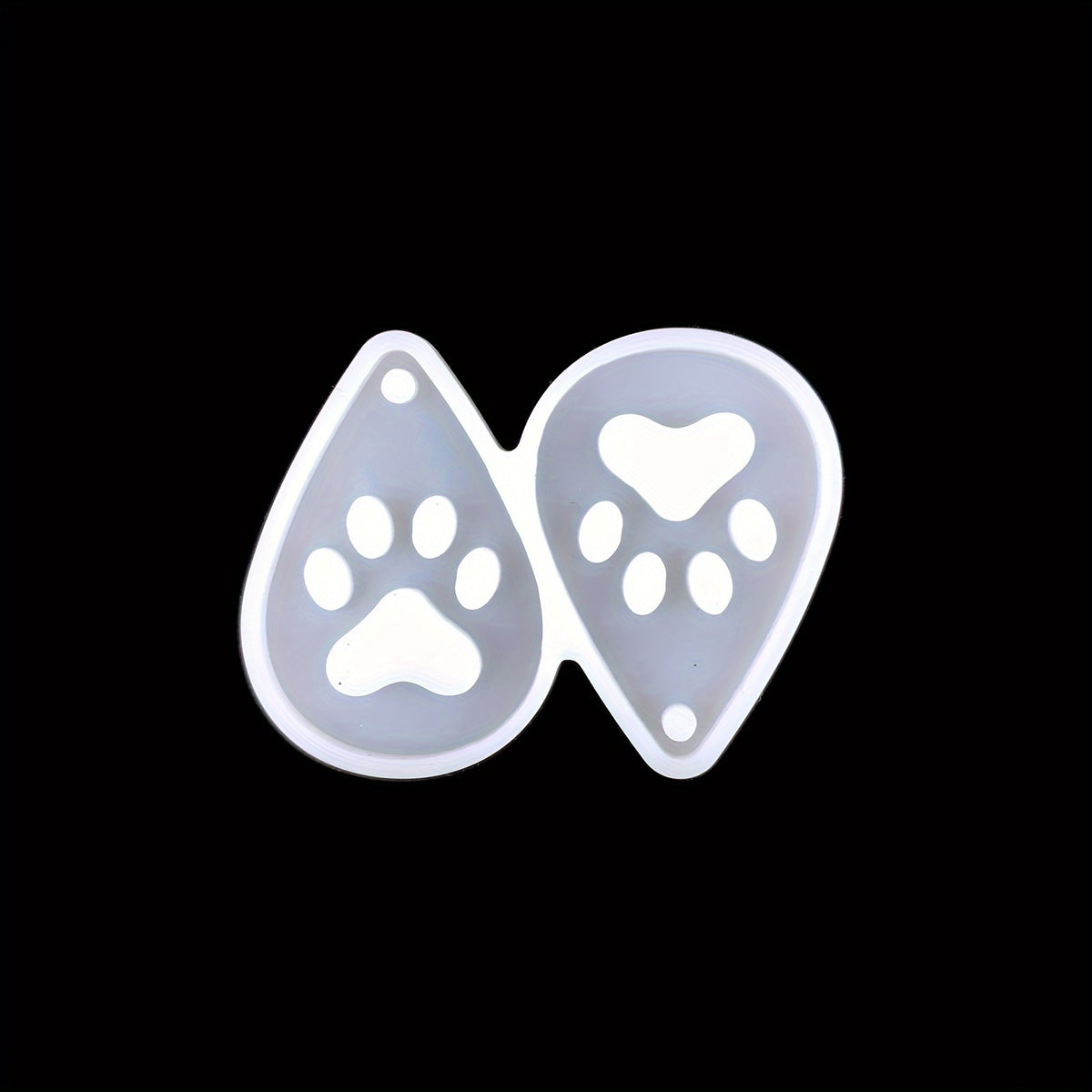 Dog Paw Water Drop Silicone Mold for Earrings Pendant DIY Jewelry Making