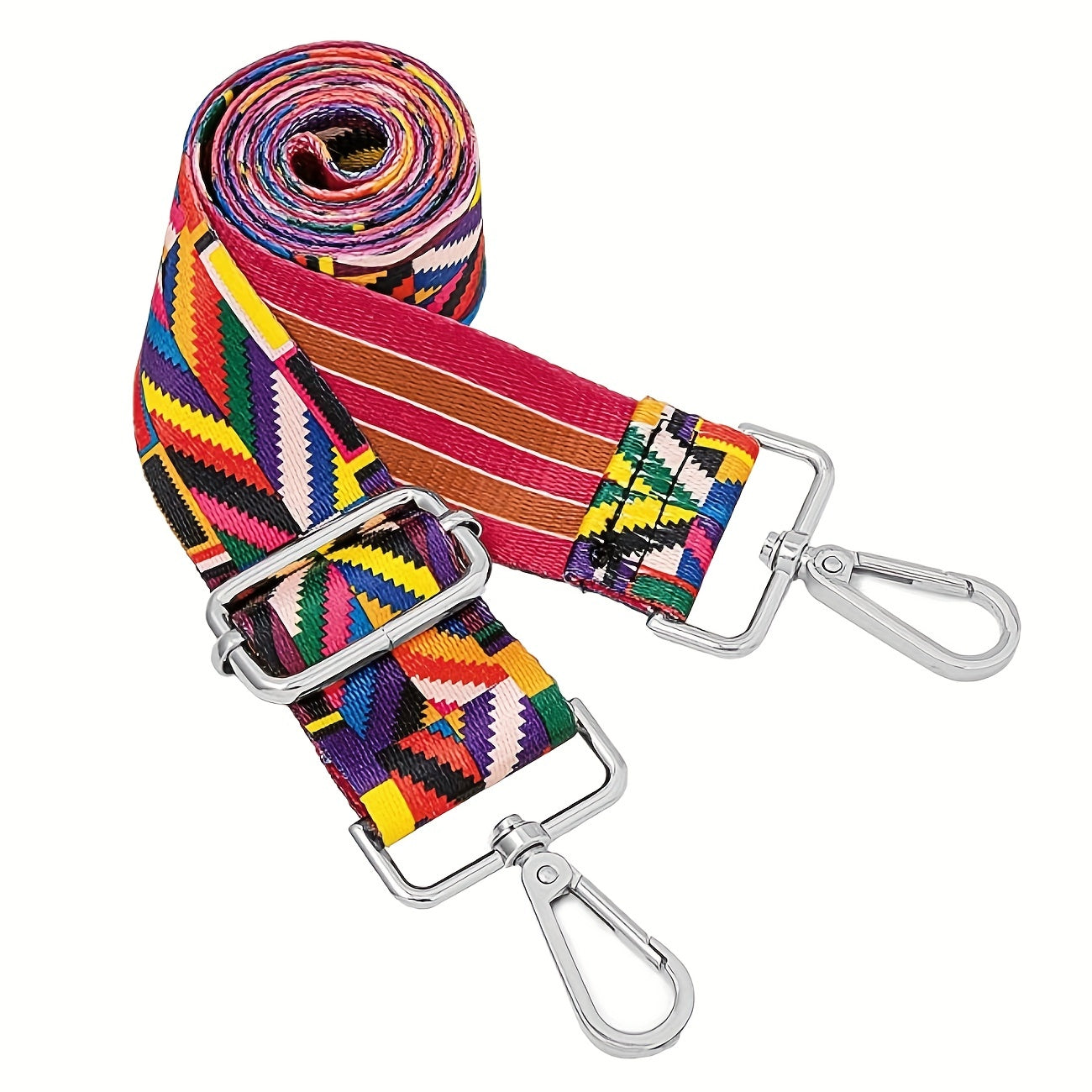 Wide Shoulder Strap Replacement with Silvery Buckle