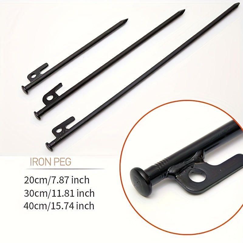4pcs Steel Ground Nails for Camping and Beach Camping