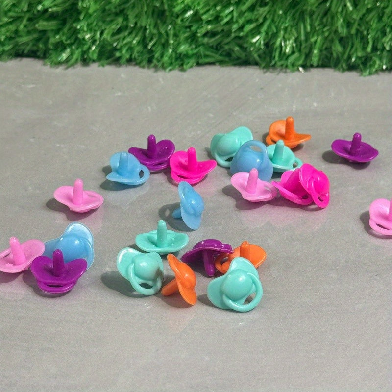 Mini Mixed Pacifier Simulation Dollhouse Accessories - Pastel Color Options