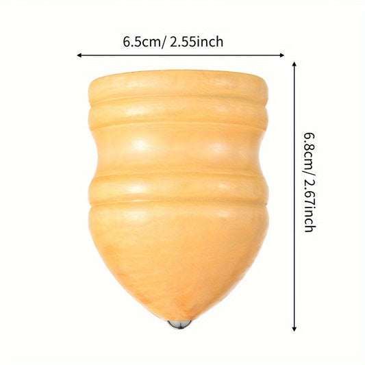Solid Wooden Tops with Whips Fitness Ice Playing Hand Playing Wooden Toys