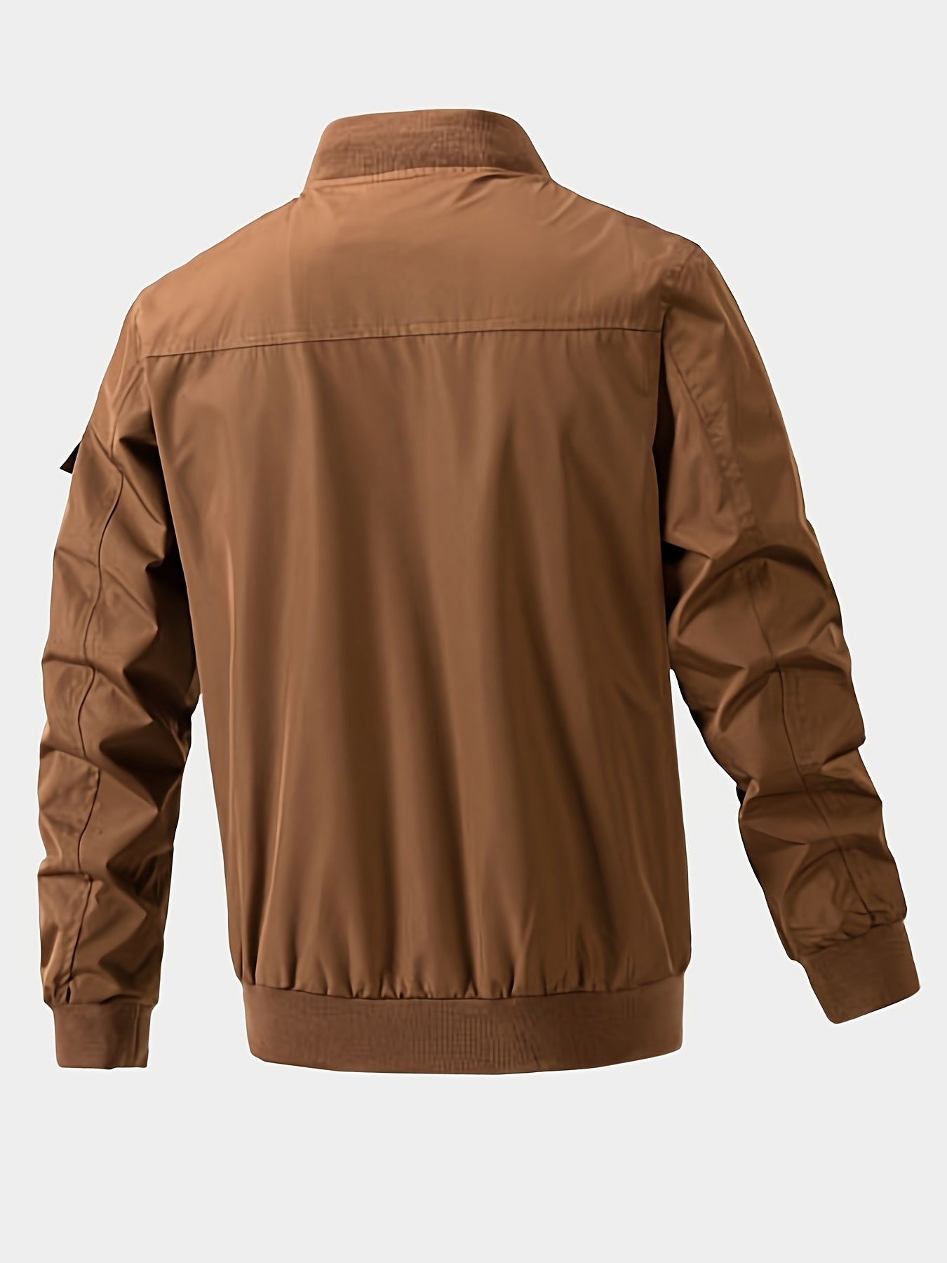 Men's Pocket Zipper Baseball Collar Thin Jacket Casual