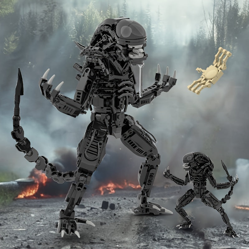 Alien Xenomorph Building Blocks Toy Set Party Decoration Accessory
