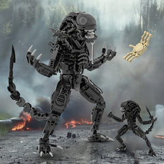 Alien Xenomorph Building Blocks Toy Set Party Decoration Accessory