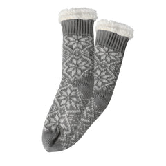 Geometric Pattern Fuzzy Socks for Christmas