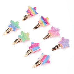 Sequin Hair Clip Ponytail Clips Set for Baby Girls
