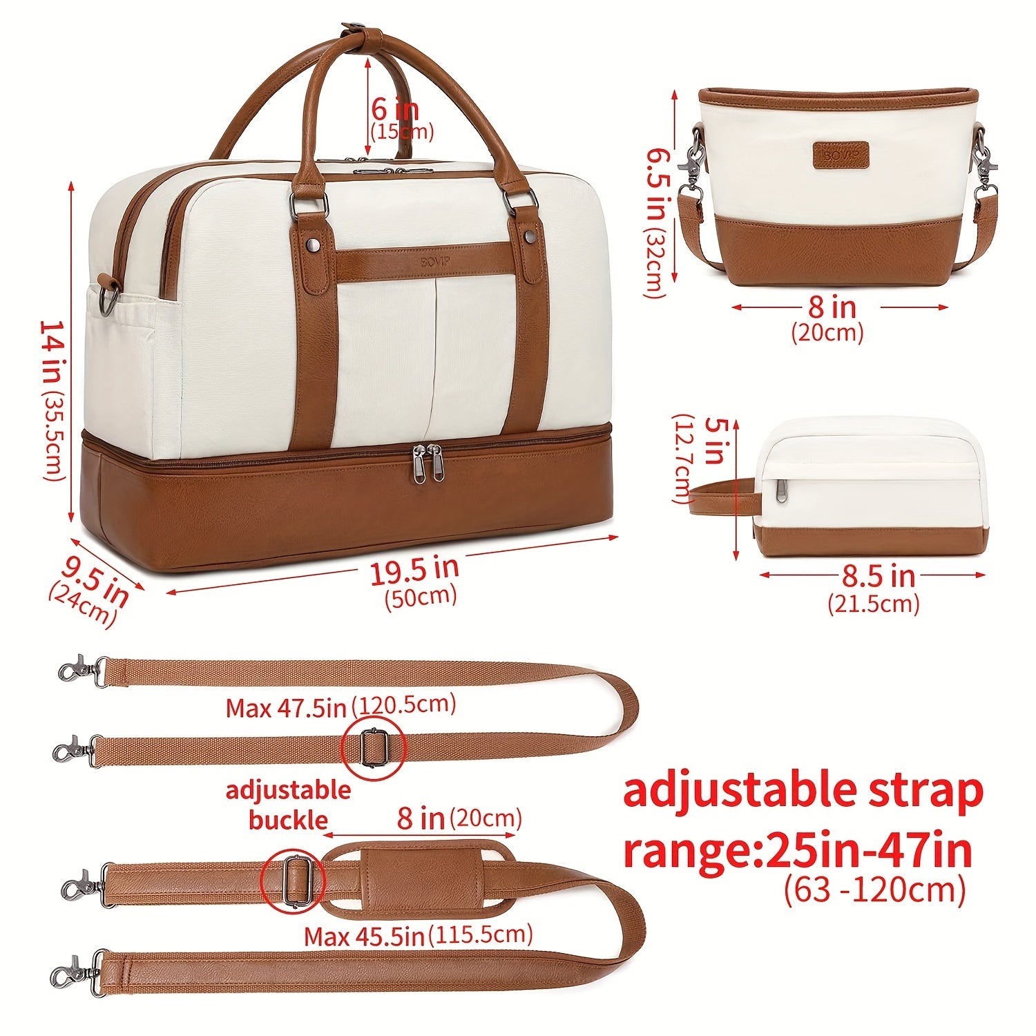 Large Capacity Travel Bag Sets Lightweight Luggage Handbag