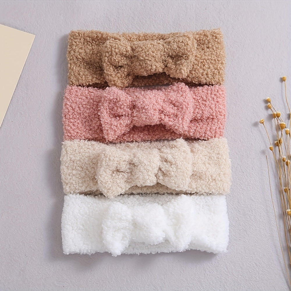 Plush Bow Headband Hairband Hair Accessories For Girls