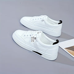 Women's Lace Up Low Board Shoes Lightweight Flats Sneakers