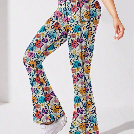 Flare Leg Yoga Pants High Stretch Fitness Running Bootcut
