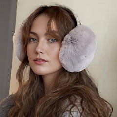 Foldable Earmuffs Winter Warm Plush Ear Covers Stylish Thickened Ear Warmer