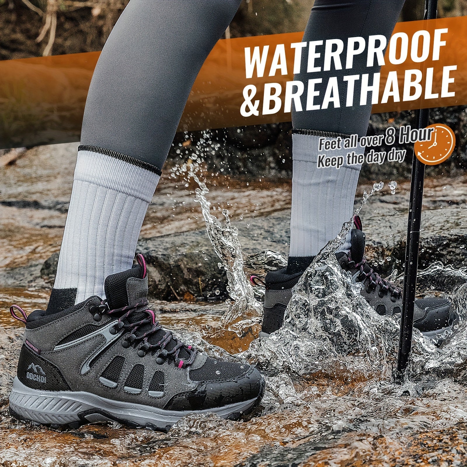 Lightweight Hiking Shoes Non slip Breathable Outdoor Trail Running Shoes
