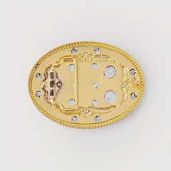 Vintage Horse Head Belt Buckle For Men & Women Oval Leather Waistband Parts