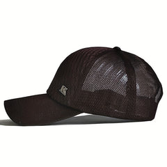 Mesh Wide Brim Sports Baseball Cap Fishing Cap Outdoor Sun Protection