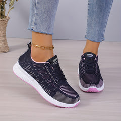 Women's Anti-Slip Mesh Running Shoes Soft Sole Sports Sneakers